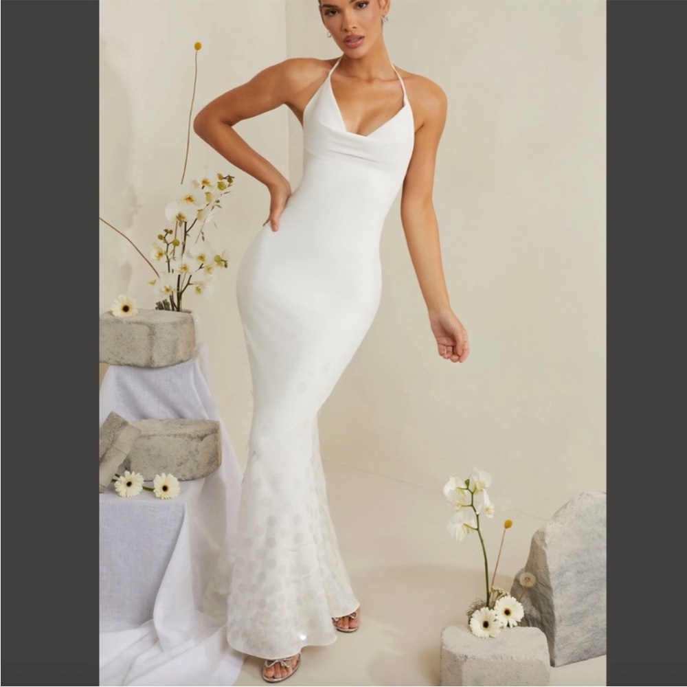 NWT Oh Polly Magnolia Maxi Halter Dress